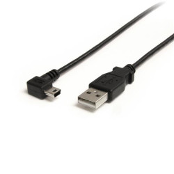 3 ft USB to Right Angle Mini USB Cable