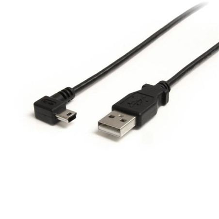 3 ft USB to Right Angle Mini USB Cable