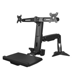 Sit Stand Dual Monitor Arm - Adjustable