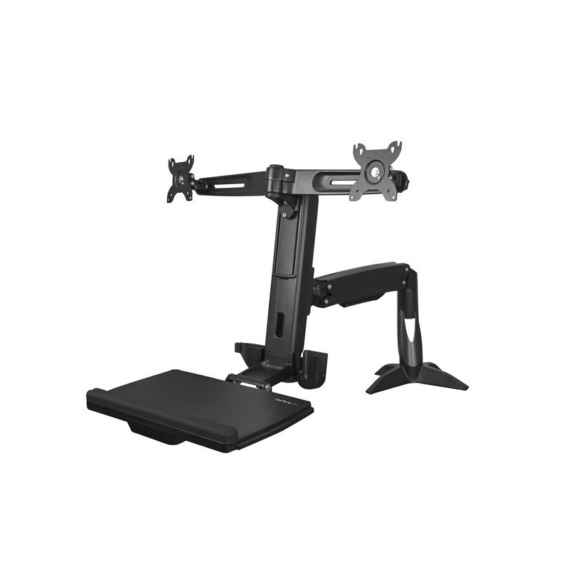 Sit Stand Dual Monitor Arm - Adjustable