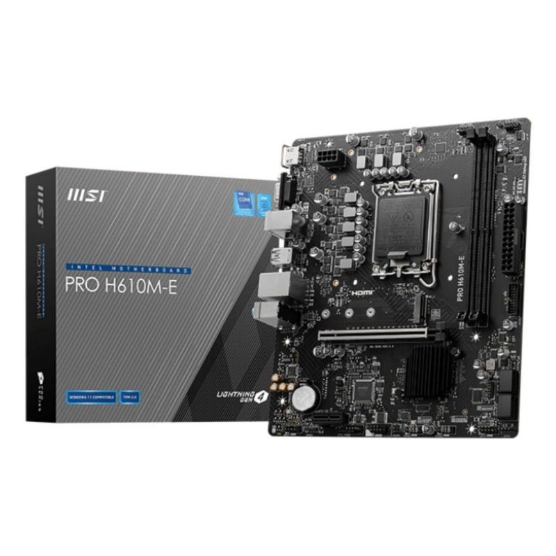 MSI PRO H610M-E Intel H610 LGA 1700 micro ATX | APLIUM