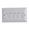 CAT6 Faceplate 4-port UK Type