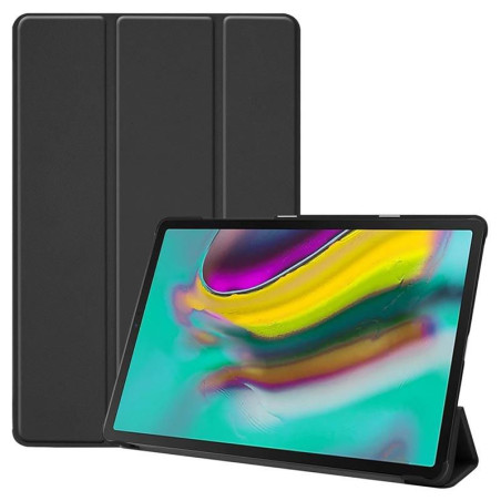 Tri-folded Leather Case Black