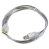 USB2.0 A-B 5m M-M,Transparent