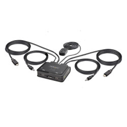 2-Port USB-C Cable KVM Switch 4K 60Hz