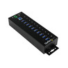 10 Port Industrial USB 3.0 Hub - Metal