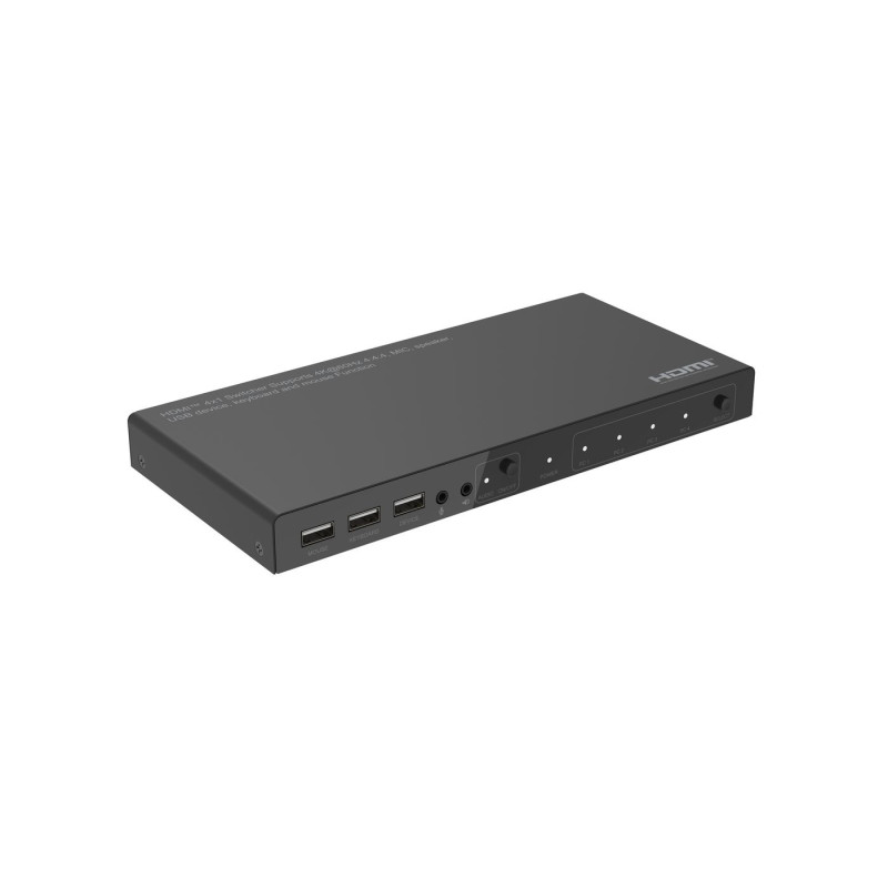 4K@60Hz HDMI KVM switch, 4x1