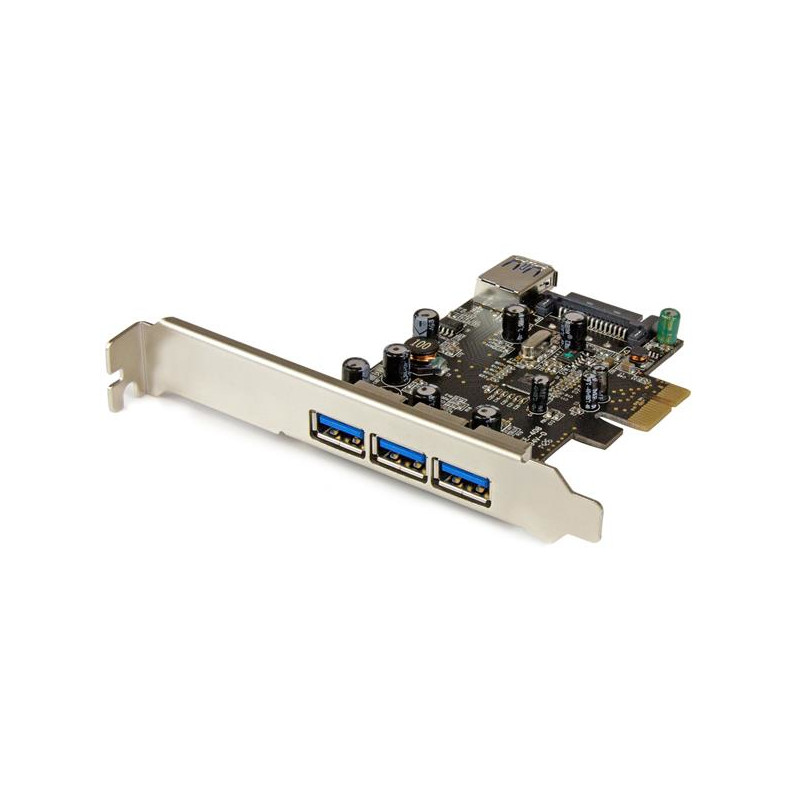 4 Port PCI Express USB 3.0 Card - 3+1