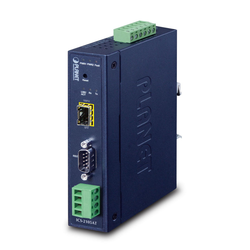Planet ICS-2105AT Interruptor Industrial de 1 Puerto Azul 39 | APLIUM