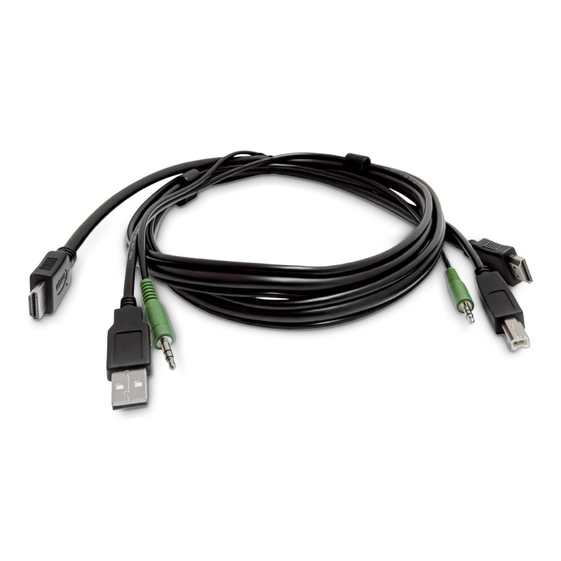 HDMI KVM Cable USB 2.0 3.5mm TAA