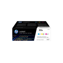 Tóner Original HP nº312A Multipack/ Cian/ Magenta/ Amarillo