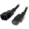 3 ft 14AWG PC Power Cord Ext C14 to C13