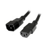 3 ft 14AWG PC Power Cord Ext C14 to C13