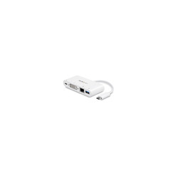 Multiport Adapter - USB C DVI PD White