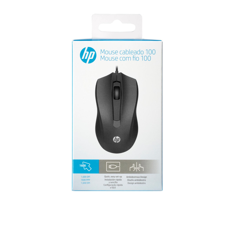 Wired optical mouse with 1600