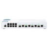 8x1Gbps 4x10G SFP+/NBASE-T webmgd switch