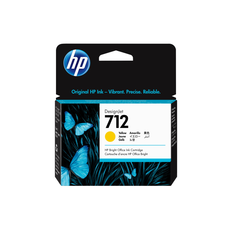 HP 712 Yellow DesignJet Ink Cartri