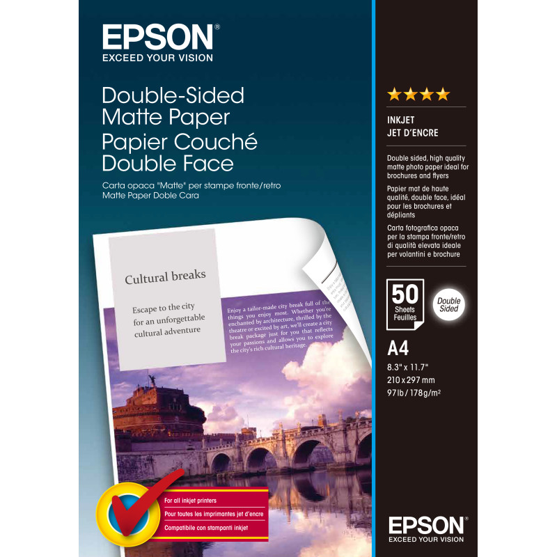 Paper/Double-Sided Matte A4 178gm2 50sh