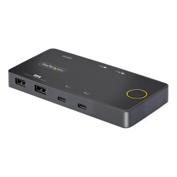 2-Port USB-C KVM Switch PD Pass-through