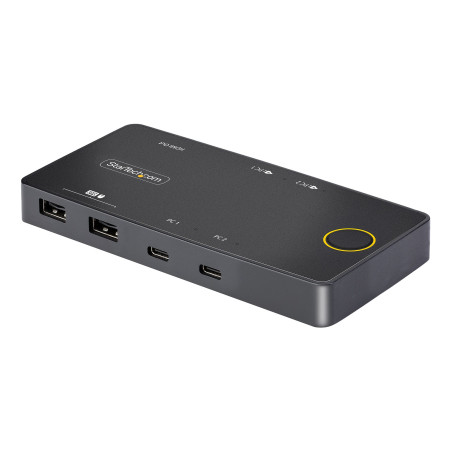 2-Port USB-C KVM Switch PD Pass-through