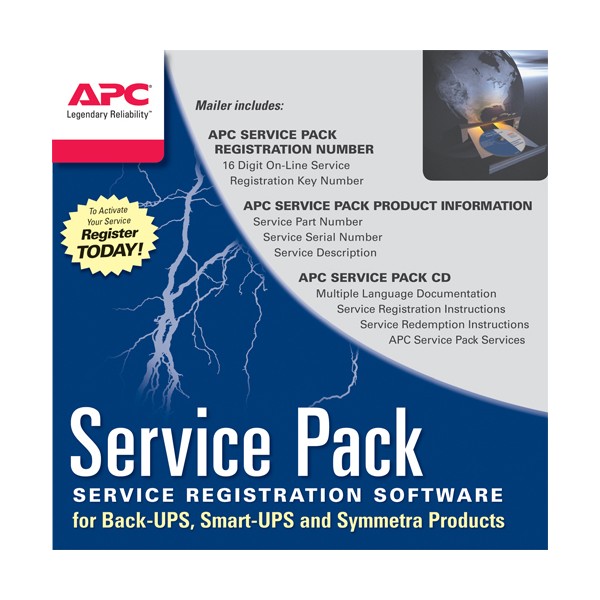 APC Service Pack 1 Year Extended Warranty, 1 licencia(s), 1 año(s), 24x7