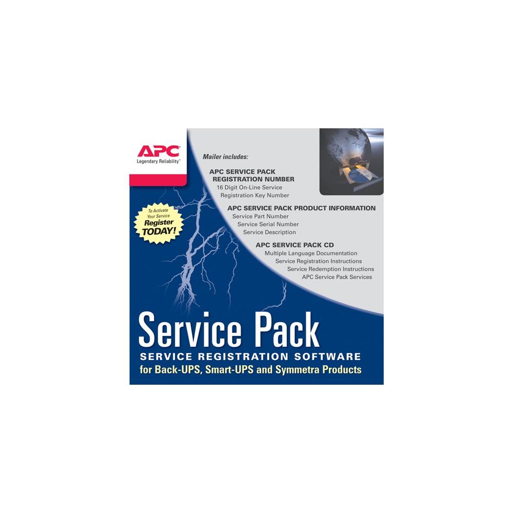 APC Service Pack 1 Year Extended Warranty, 1 licencia(s), 1 año(s), 24x7