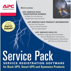 APC Service Pack 1 Year Extended Warranty, 1 licencia(s), 1 año(s), 24x7