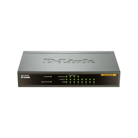 D-link 8p 10/100Mb FE Desk Switch w 4PoE