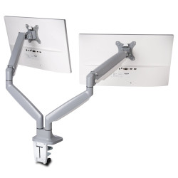 One-touch Height Adjust dual monitor arm