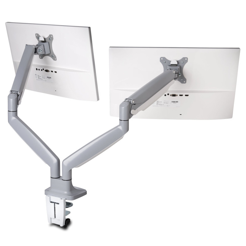 One-touch Height Adjust dual monitor arm