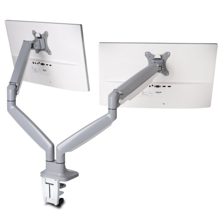 One-touch Height Adjust dual monitor arm