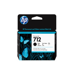 HP 712 Black DesignJet Ink Cartrid