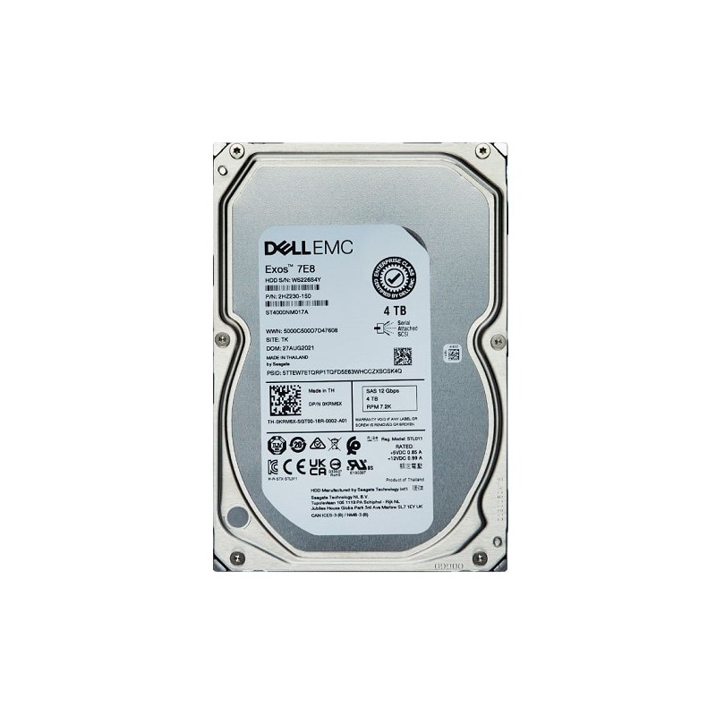 4TB HD SAS 12Gbps 7K 512n 3.5in Cbld