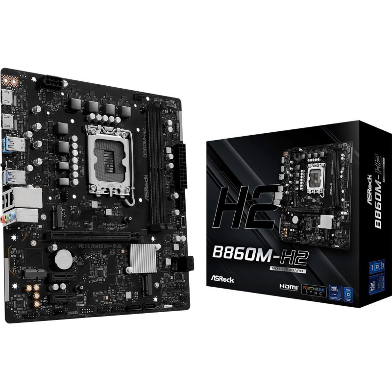 Placa Asrock B860M-H2,INTEL,1851,B860,2DDR5,128GB,2HDMI,4SAT | APLIUM