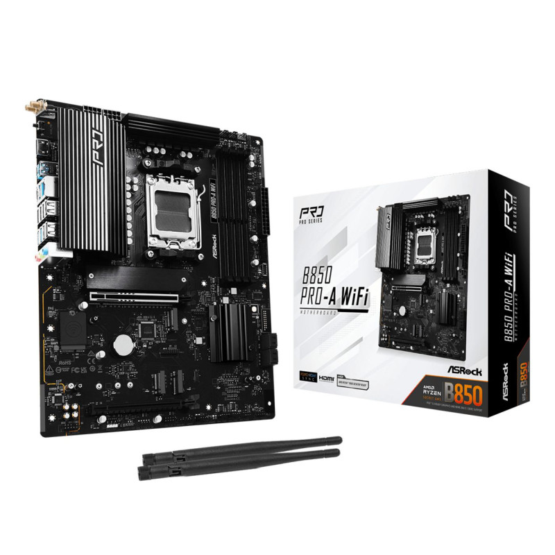 Asrock B850 Pro-A WiFi AMD B850 Zócalo AM5 ATX | APLIUM