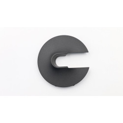 Black hinge cover top for
