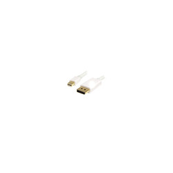 2m White Mini DP to DP 1.2 Cable