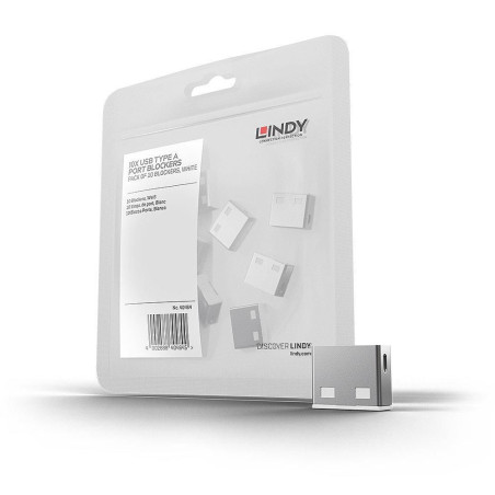 USB Port Blocker White 10 pcs