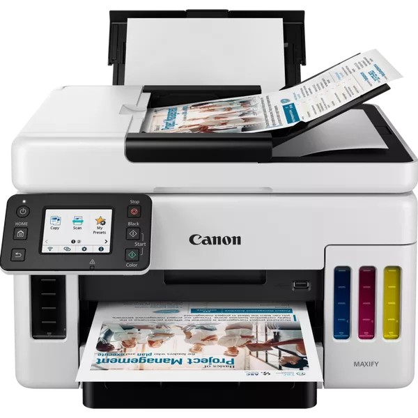 Canon MAXIFY GX6050 MegaTank, Inyección de tinta, Impresión a color, 600 x 1200 DPI, A4, Impresión directa, Negro, Amarillo