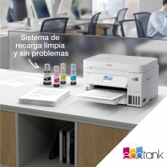 Epson EcoTank Impresora multifunción ET-4856 A4 con depósito de tinta, conexión Wi-Fi, Inyección de tinta, Impresión a color, 48