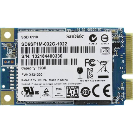 32GB mSATA MO-300A 6Gb/s SSD
