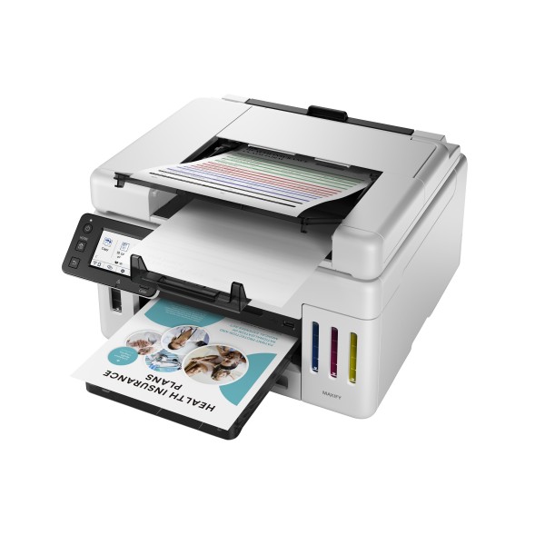 Canon MAXIFY GX6550, Inyección de tinta, Impresión a color, 600 x 1200 DPI, Copia a color, A4, Negro, Blanco