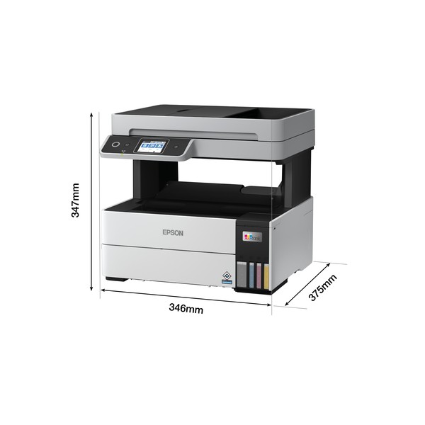 Epson EcoTank ET-5170, Inyección de tinta, Impresión a color, 4800 x 1200 DPI, A4, Impresión directa, Negro, Blanco