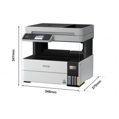 Epson EcoTank ET-5170, Inyección de tinta, Impresión a color, 4800 x 1200 DPI, A4, Impresión directa, Negro, Blanco