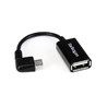 5in Right Angle Micro USB OTG Adapter