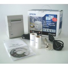 Epson TM-L90 (012A0): USB, PS, ECW, Térmica directa, 203 x 203 DPI, 150 mm/s, Alámbrico, Blanco