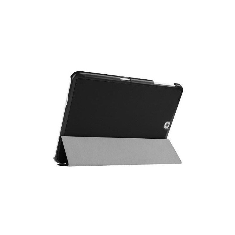Tri-folded Leather Case Black
