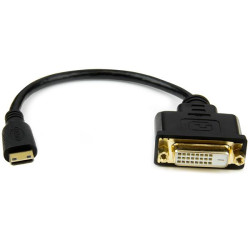 8in Mini HDMI Male to DVI Female Adapter