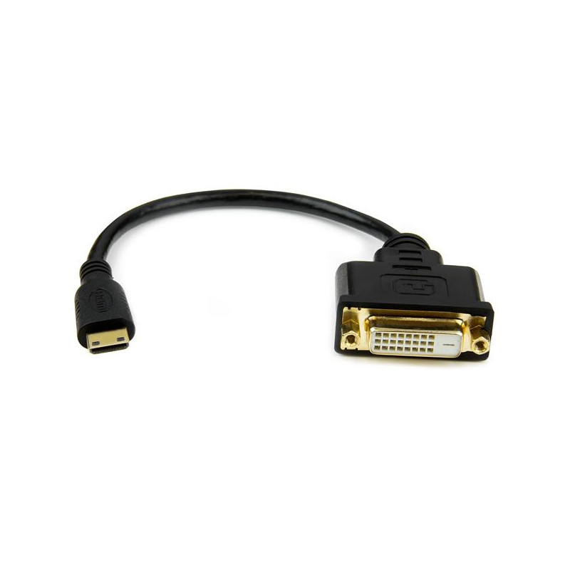 8in Mini HDMI Male to DVI Female Adapter