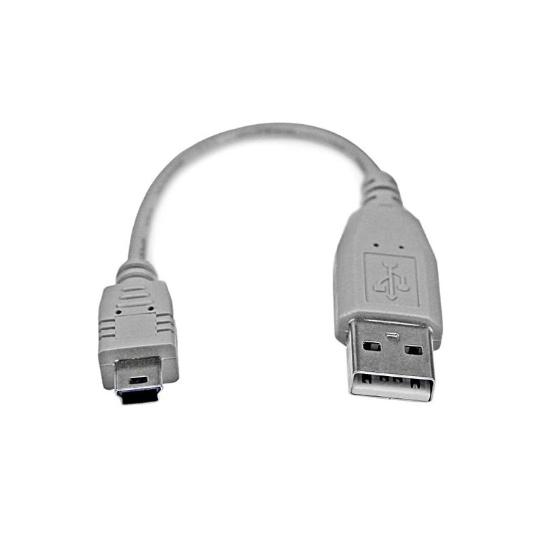 6in Mini USB 2.0 Cable - A to Mini B